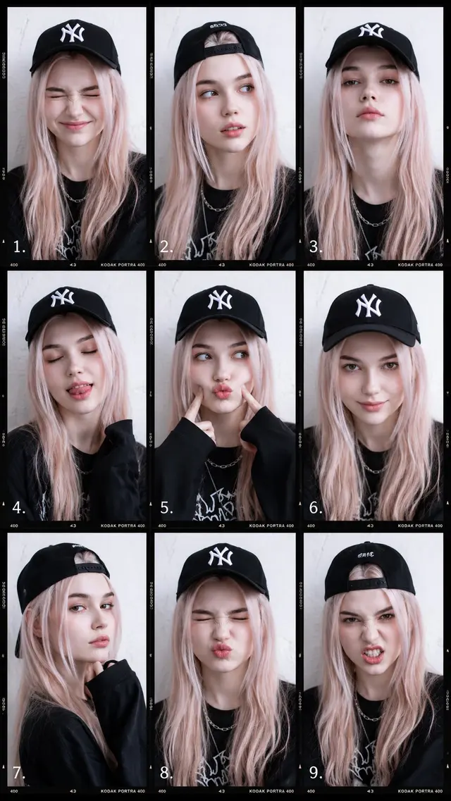 9-frame 时尚人像拼贴